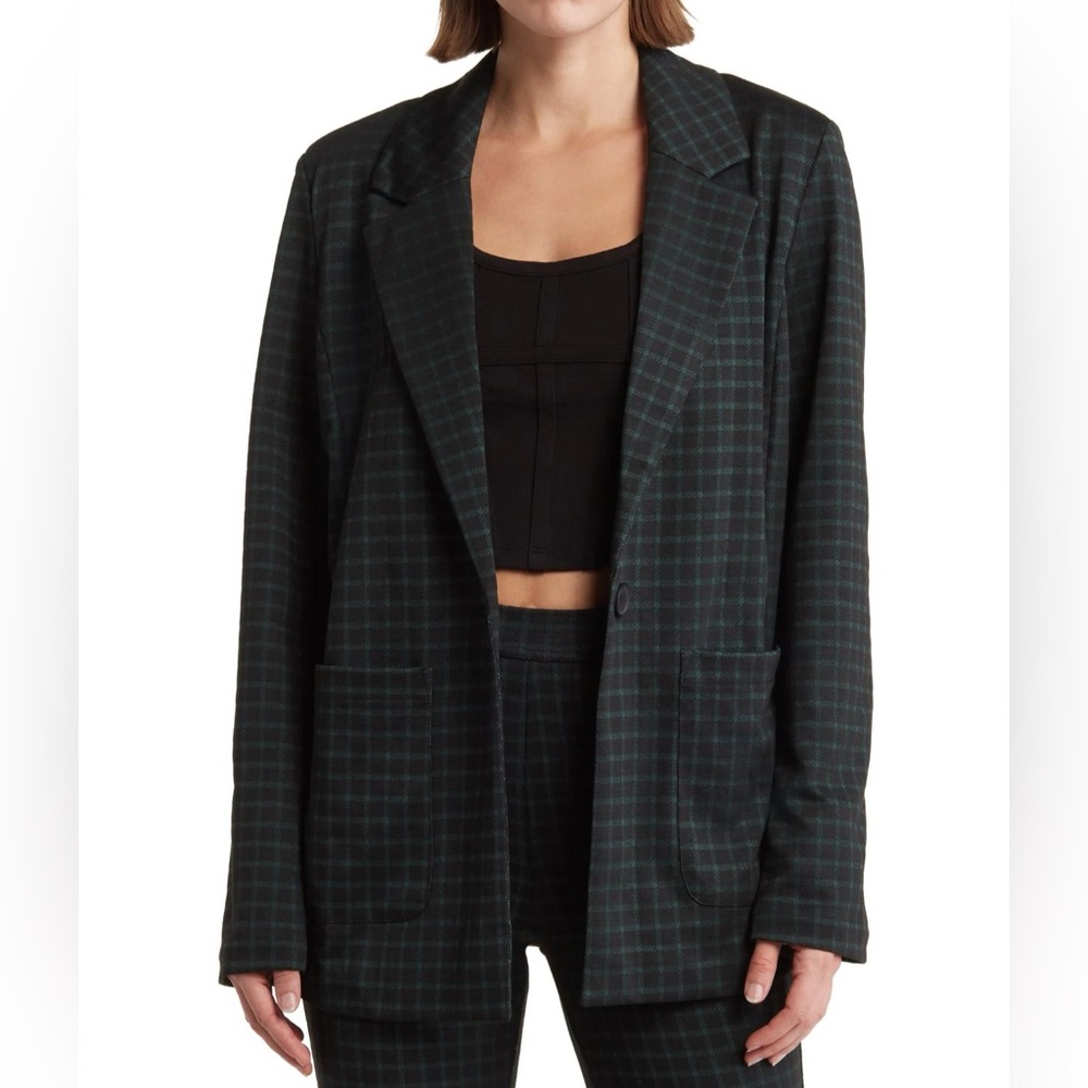 💼Sanctuary | Johnnie Check Knit Blazer🖤
